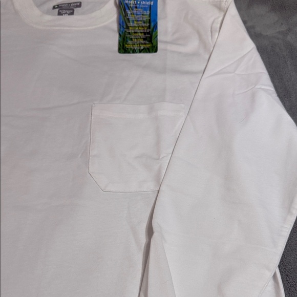 Classic White Long Sleeve Men's Tee - Picture 5 of 6